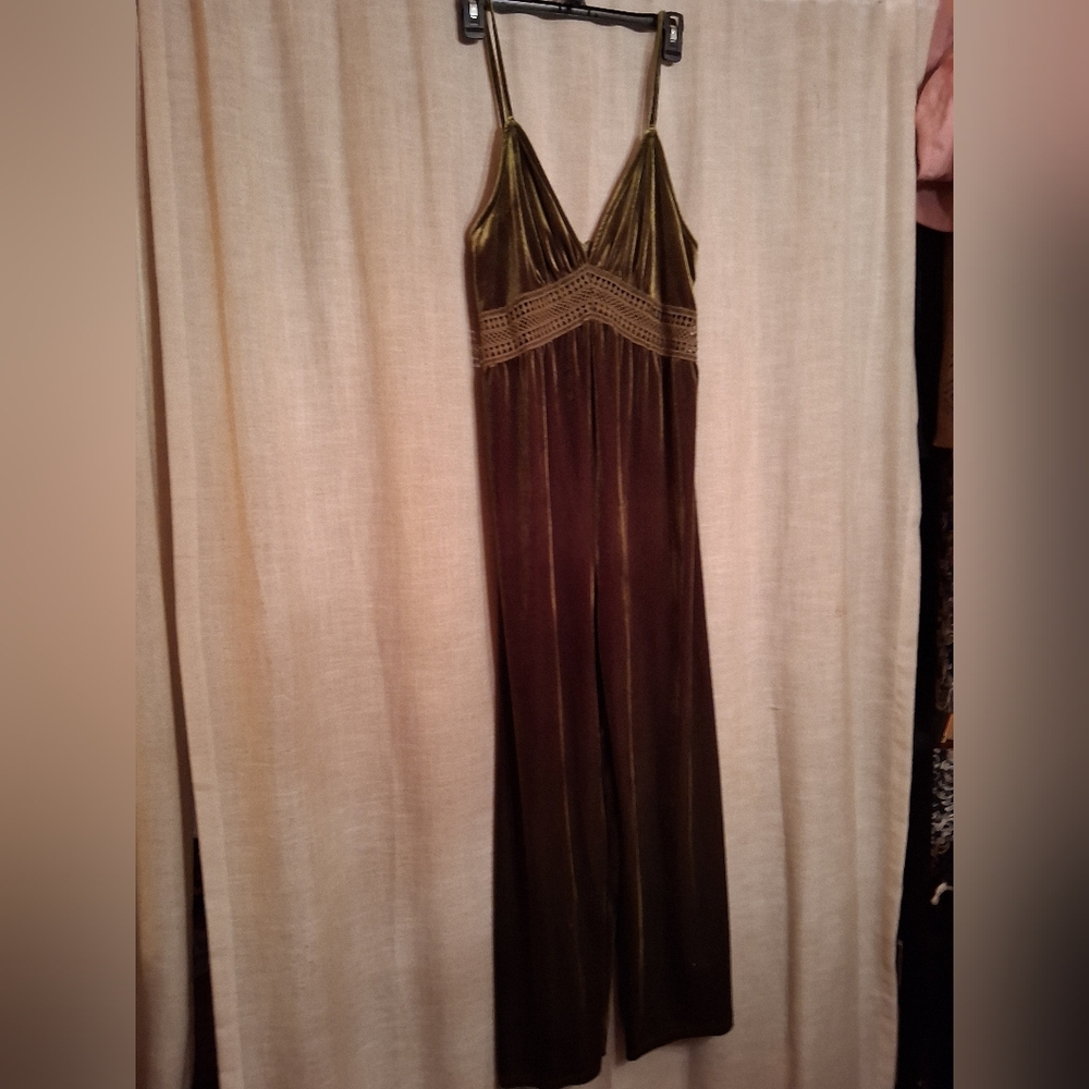 Elegant Olive Green Jumpsuit